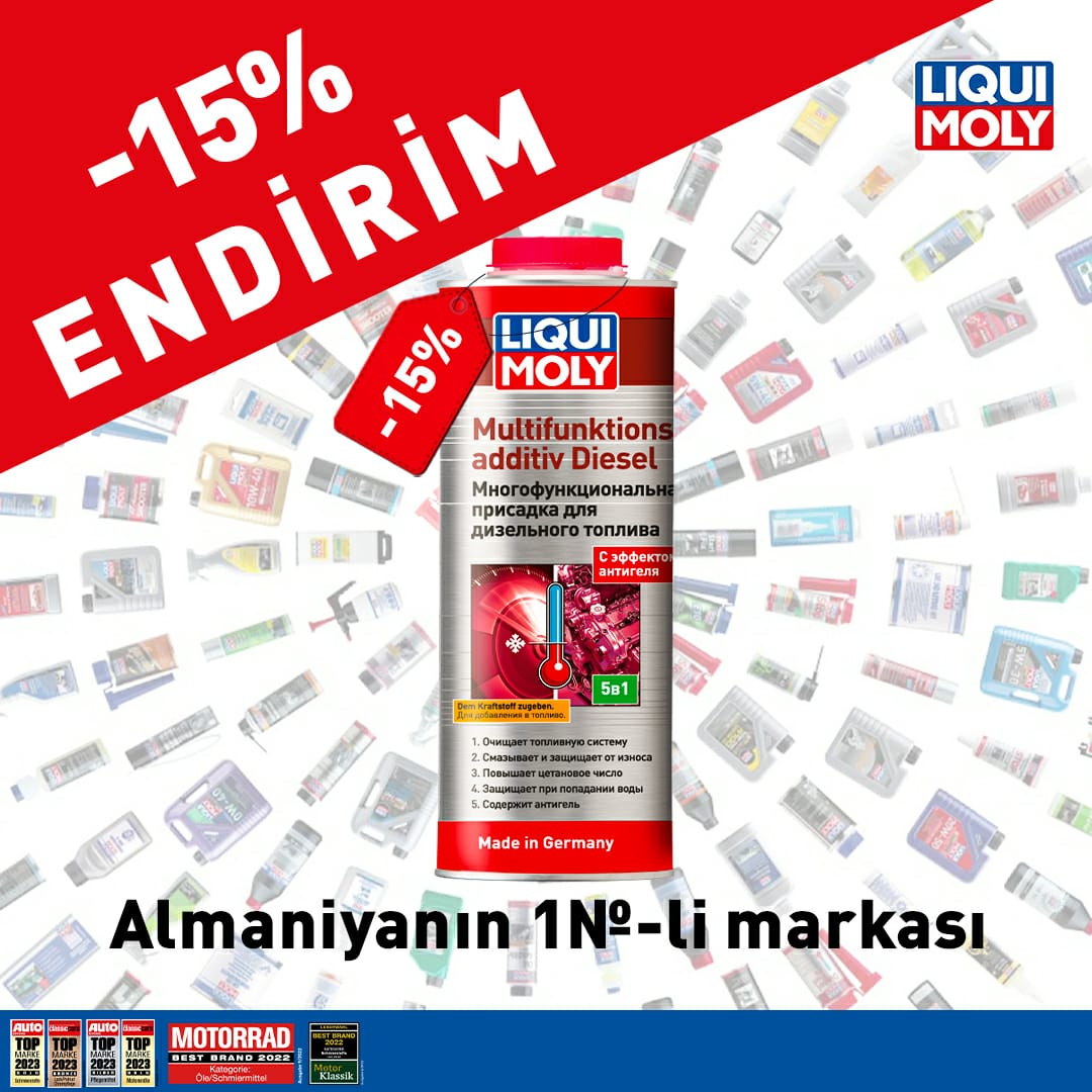 LIQUI MOLY-dən İyun Kampaniyası - Multifunktionsadditiv Diesel - Dizel mühərriklər üçün superkompleks 15% endirimlə!