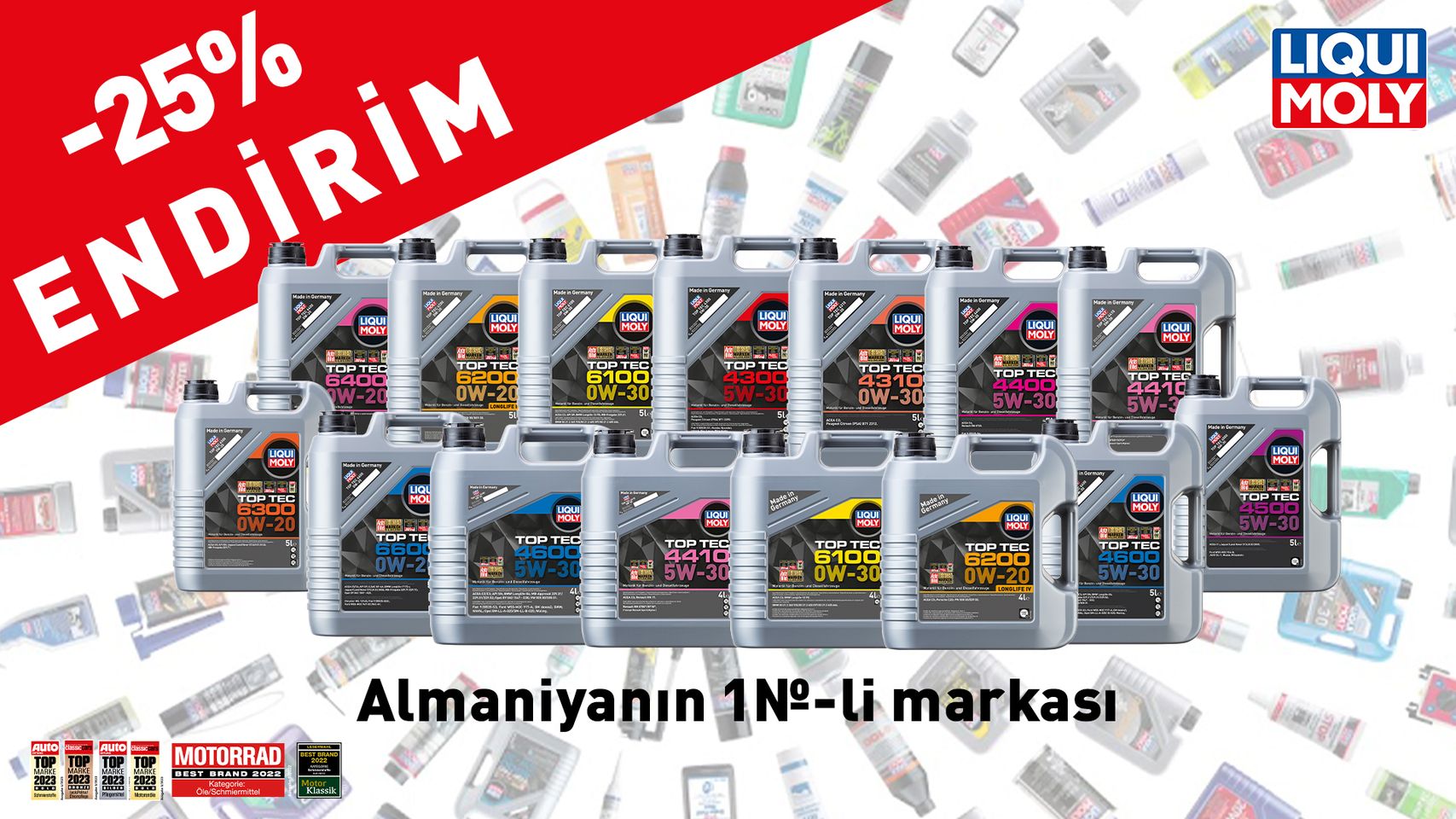 LIQUI MOLY-dən Mart Kampaniyası - "TOP TEC" Seriyası 25% endirimlə