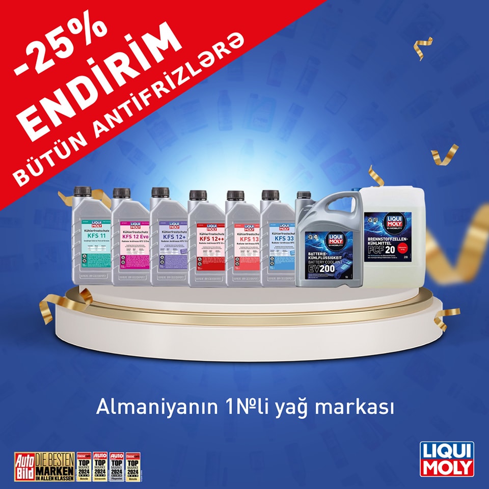 LIQUI MOLY-dən Yanvar Kampaniyası - Antifrizlər 25% endirimlə!