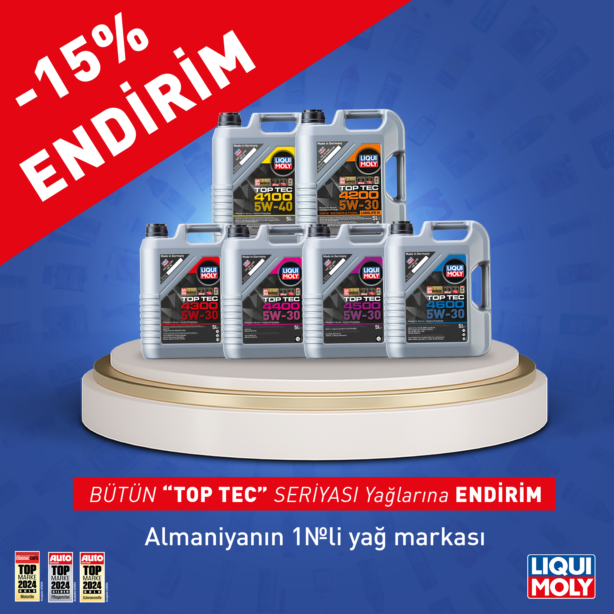 LIQUI MOLY-dən Mart Kampaniyası - Top Tec seriyası 15% endirimlə!