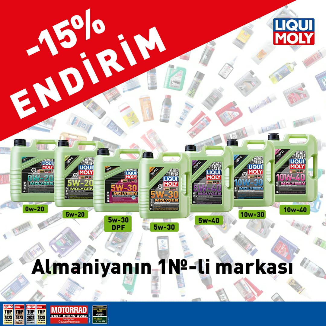 LIQUI MOLY-dən İyul Kampaniyası - Molygen Seriyasından olan mühərrik yağları 15% endirimlə